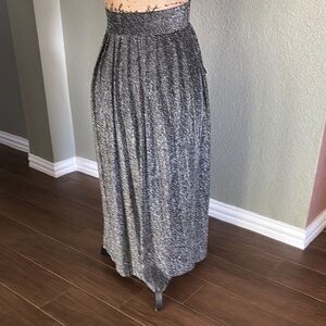 Elegant Gray Maxi Skirt